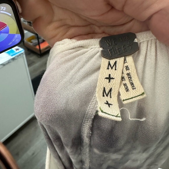 We The Free White and Gray Tie-Dye Tank Top - Picture 5 of 6